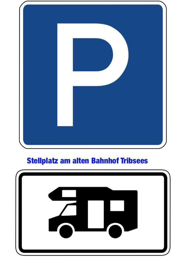 Stellplatz Am Alten Bahnhof Hotel Tribsees Exterior foto